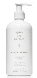 Björk and Berries Never Spring Hand & Body Lotion 400ml