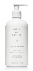 Björk and Berries Never Spring Hand & Body Wash 400ml