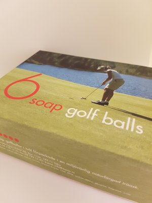 Golfbollar av tvål presentask